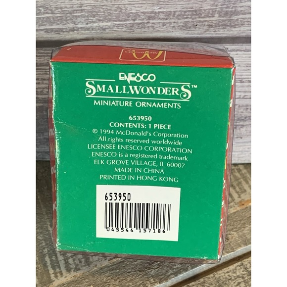 McDonald's 'Holiday Season-ing' Small Wonders Christmas Ornament 1994 Enesco - Picture 3 of 3